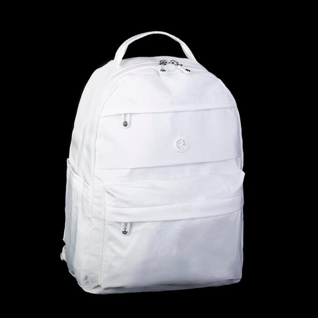 Nas Bag Extra Hafif Su Geçirmez Çok Gözlü  (Waterproof) Unisex Sırt Çantası 30x40 cm Beyaz