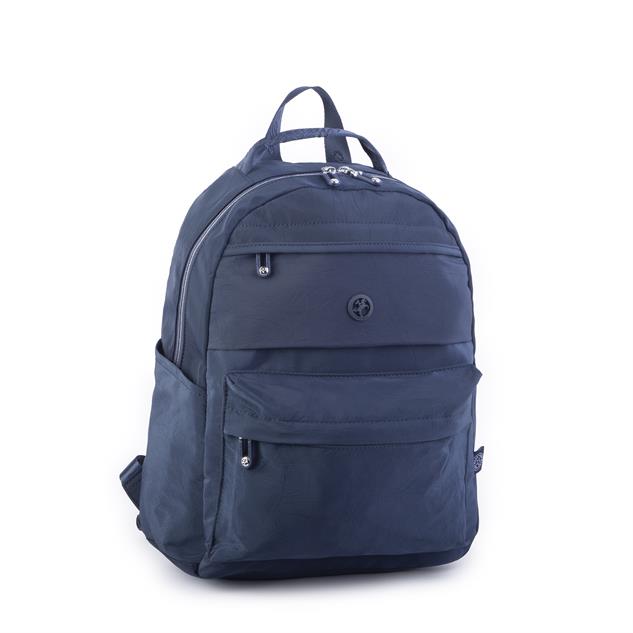 Nas Bag Extra Hafif Su Geçirmez Çok Gözlü  (Waterproof) Unisex Sırt Çantası 30x40 cm Lacivert