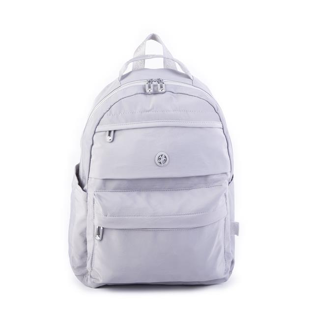 Nas Bag Extra Hafif Su Geçirmez Çok Gözlü  (Waterproof) Unisex Sırt Çantası 30x40 cm Gri