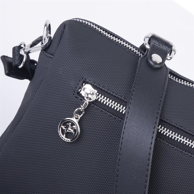 Nas Bag Günlük Çok Gözlü Çanta (en: 26 cm  ; boy:17 cm) Siyah Lacste