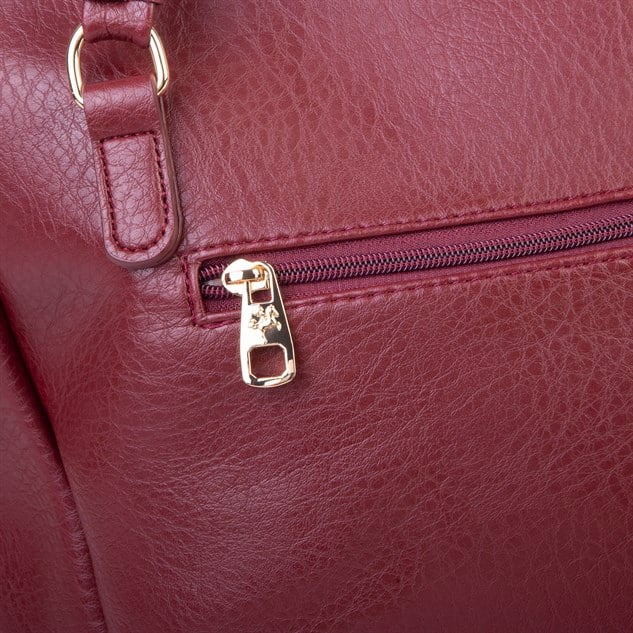Nas Bag Kadın 2 li Set Omuz Çantası Bordo Victoria