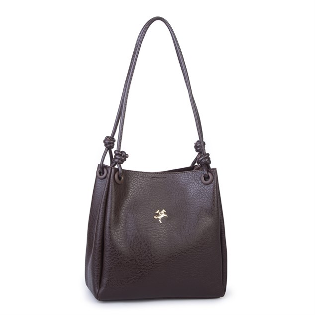 Nas Bag Kadın 2 li Set Omuz ve Çapraz Çanta Kahve Victoria