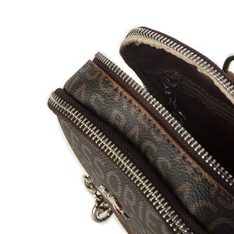 Nas Bag Kadın Bel ve Body Bag Çapraz Çanta Dönüştürülebilir Orjinal Nas Çanta Kahve Taba Yazılı