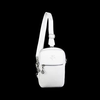 Nas Bag Kadın Bel ve Body Bag Çapraz Çanta Dönüştürülebilir Orjinal Nas Çanta Beyaz Gofraj