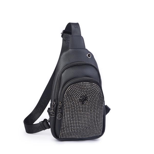 Nas Bag Kadın Bel ve Body Bag Siyah Gümüş