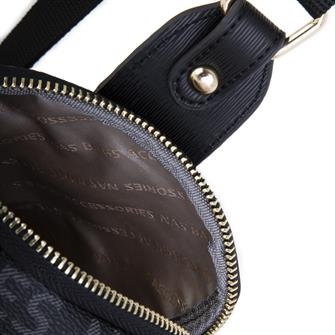 Nas Bag Kadın Bel ve Body Bag Siyah Yazılı