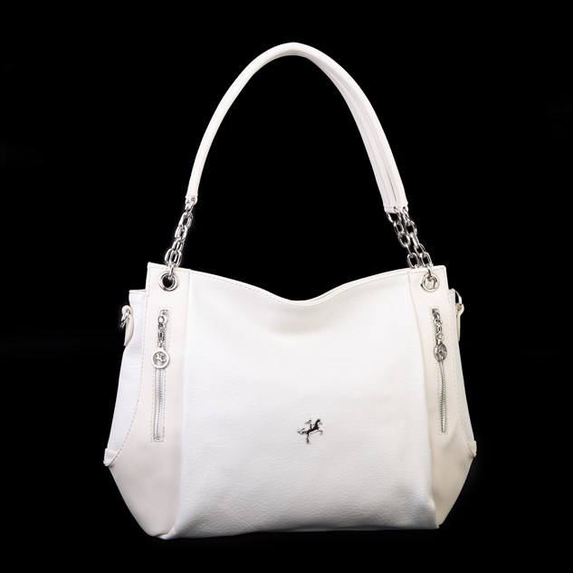 Nas Bag Kadın Büyük Boy Omuz Çantası ( 45x34x21 cm) Krem Victoria