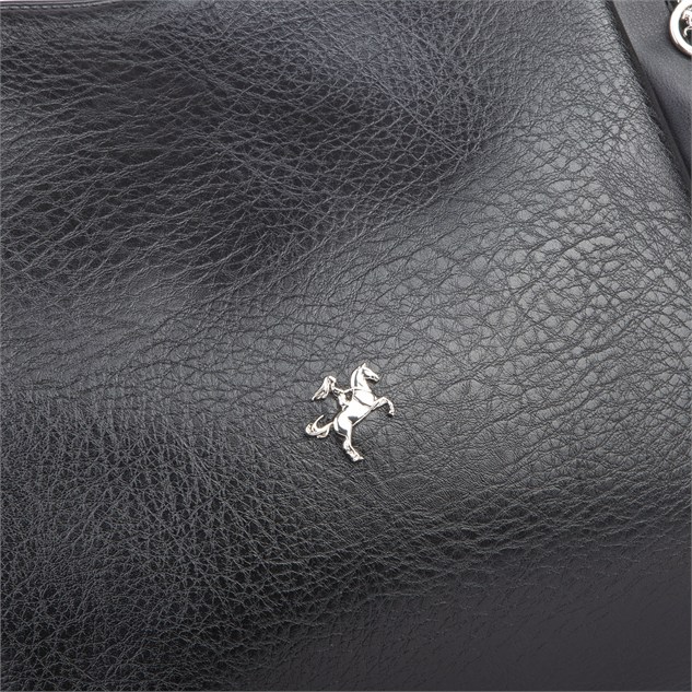 Nas Bag Kadın Büyük Boy Omuz Çantası ( 45x34x21 cm) Siyah Victoria
