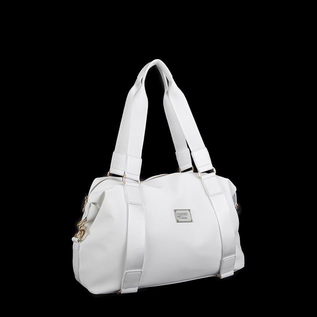 Nas Bag Extra Büyük Boy Omuz Çantası Beyaz Buzzy (eni 44 cm , boyu 32 cm )