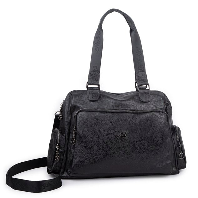 Nas Bag Kadın Büyük Boy Omuz Çantası (en :37 ,boy :30 cm) Siyah Lopez