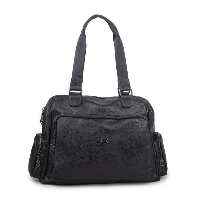 Nas Bag Kadın Büyük Boy Omuz Çantası (en :37 ,boy :30 cm) Siyah Lopez