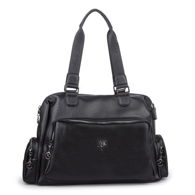 Nas Bag Kadın Büyük Boy Omuz Çantası (en :37 ,boy :30 cm) Siyah Victoria