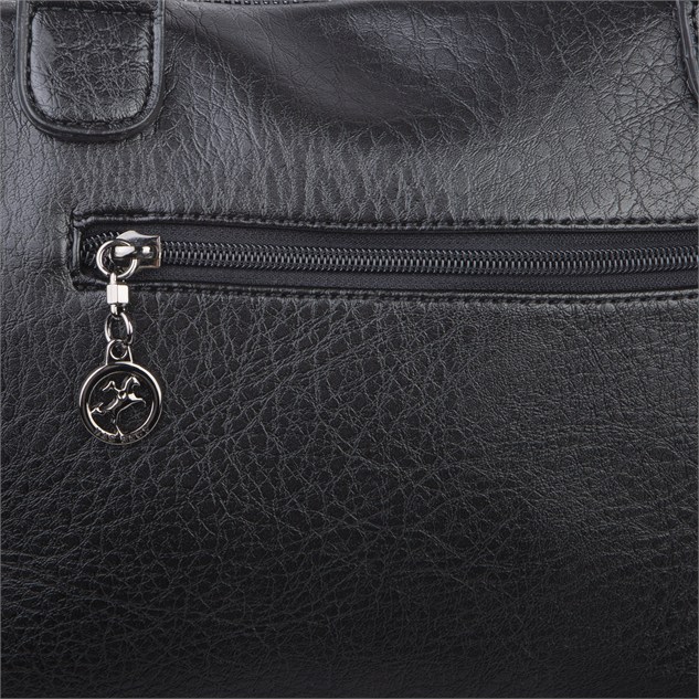 Nas Bag Kadın Büyük Boy Omuz Çantası (en :37 ,boy :30 cm) Siyah Victoria