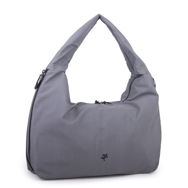 Nas Bag Kadın Büyük Boy Spor Şık Günlük Ultra Hafif Omuz Çantası (en 40 cm ; boy 32 cm ) Gri