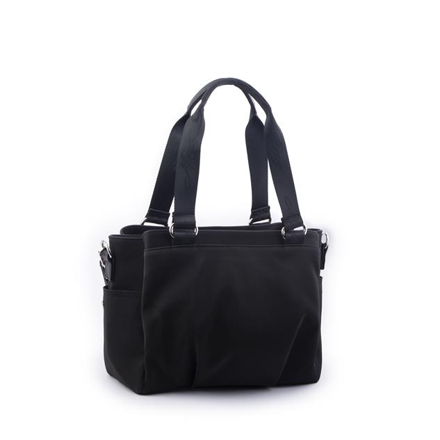 Nas Bag Kadın Çanta Omuz El ve Çapraz Çanta Çok Gözlü Siyah Buzzy  (en:37 cm ; boy:24 cm )