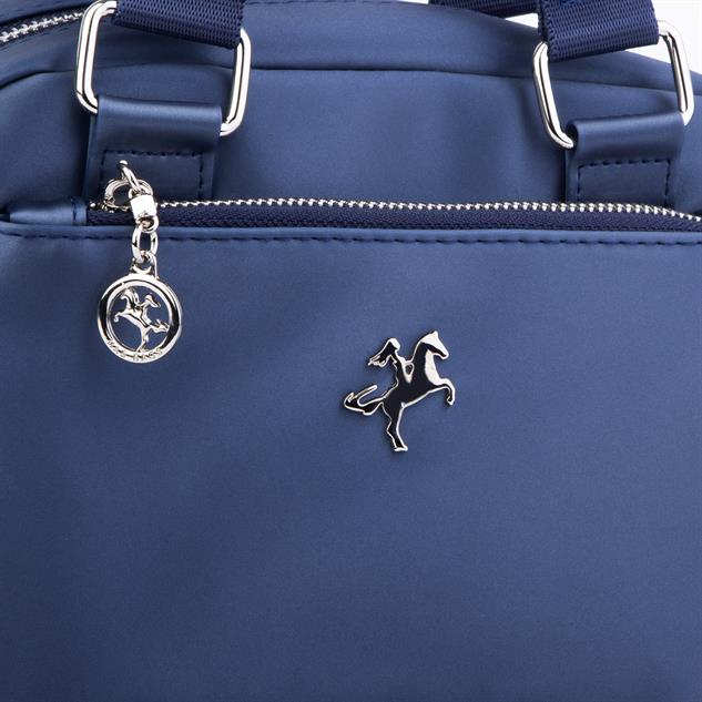 Nas Bag Kadın Çapraz Çanta Çok Gözlü  Lacivert   Saten 
