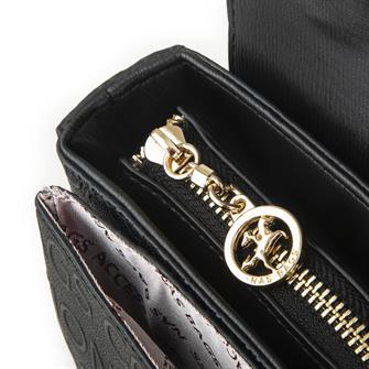 Nas Bag Kadın Çapraz Çanta Gold  Siyah  Gofraj
