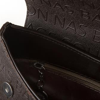 Nas Bag Kadın Çapraz Çanta Kahve Gofraj
