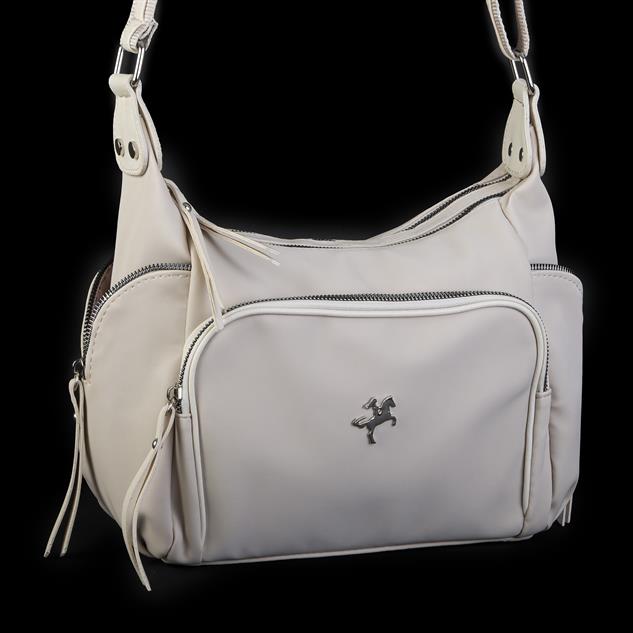 Nas Bag Kadın Çapraz Çanta Kum Buzzy  ( 26x21x15 cm)