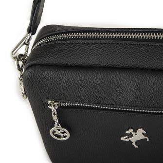 Nas Bag Kadın Çapraz Çanta Mini Cüzdanlı Ayarlanabilir Askılı Siyah Mercan