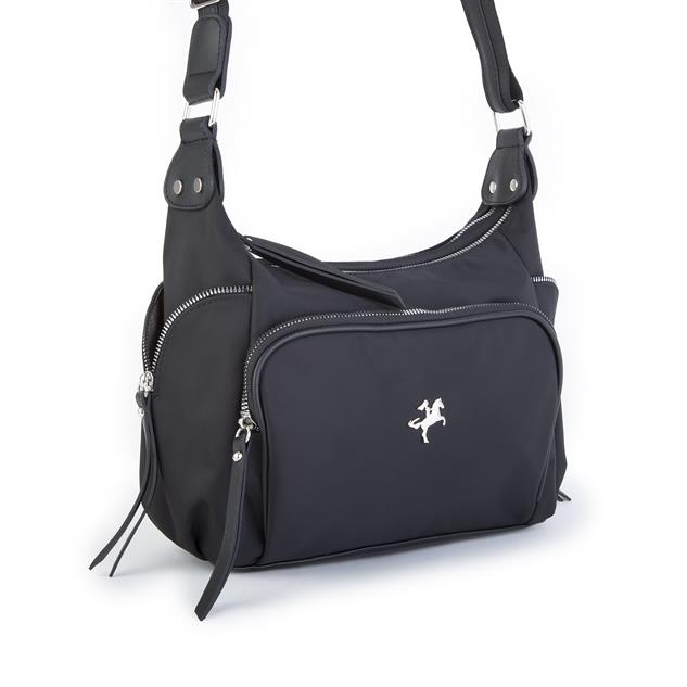 Nas Bag Kadın Çapraz Çanta Siyah  Buzzy ( 26x21x15 cm)