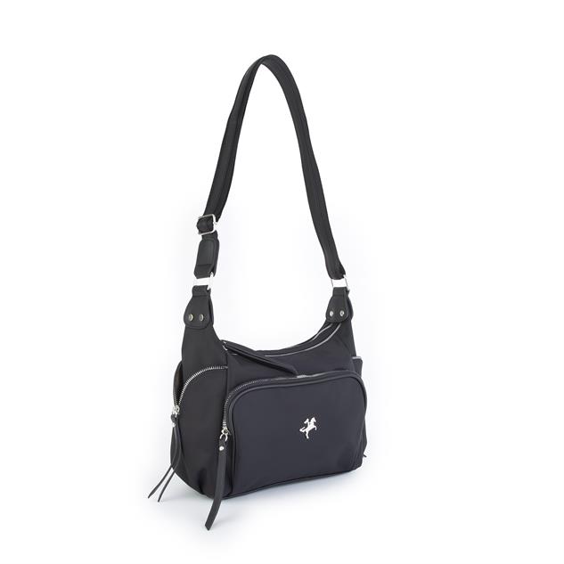Nas Bag Kadın Çapraz Çanta Siyah  Buzzy ( 26x21x15 cm)