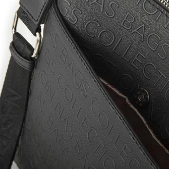 Nas Bag Kadın Çapraz Çanta Siyah Gofraj