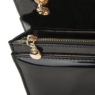 Nas Bag Kadın Çapraz Çanta Siyah Rugan