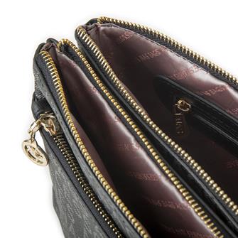 Nas Bag Kadın Çapraz Çanta Siyah Yazılı