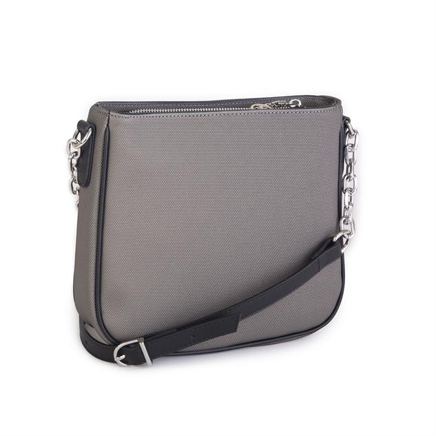 Nas Bag Kadın Çapraz Çanta Spor Ayarlanabilir Askılı Gri Siyah Lacst (ürün ölçüsü :24x24x7 cm)