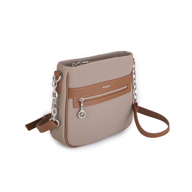 Nas Bag Kadın Çapraz Çanta Spor Ayarlanabilir Askılı  Kum Taba  Lacst  (ürün ölçüsü :24x24x7 cm)