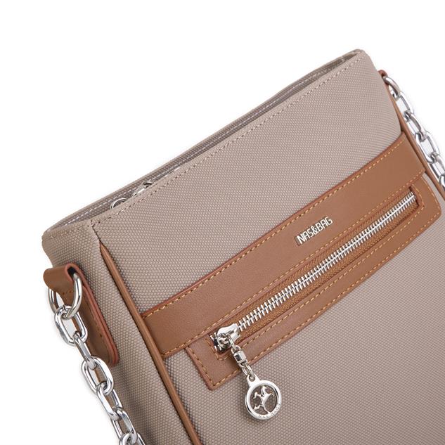 Nas Bag Kadın Çapraz Çanta Spor Ayarlanabilir Askılı  Kum Taba  Lacst  (ürün ölçüsü :24x24x7 cm)
