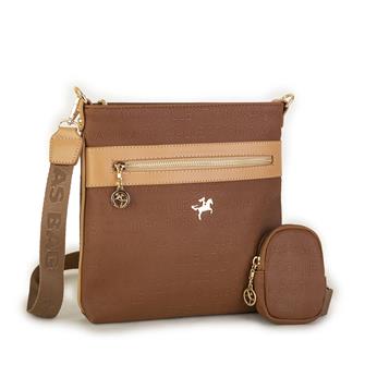 Nas Bag Kadın Çapraz Çanta Taba Camel Gofraj