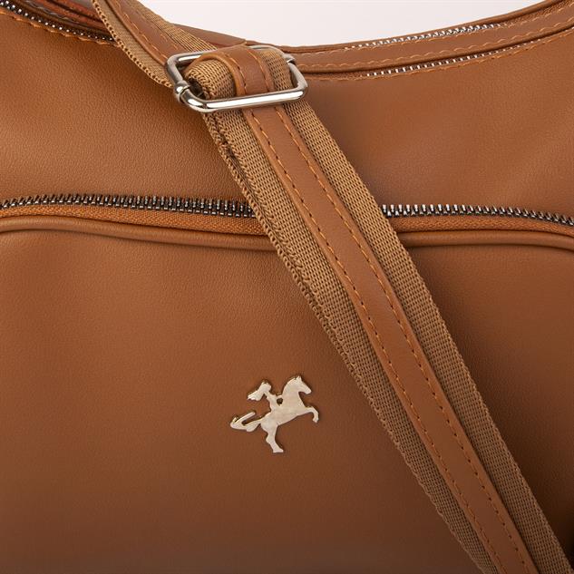 Nas Bag Kadın Çapraz Çanta Taba  Dona   ( 26x21x15 cm)