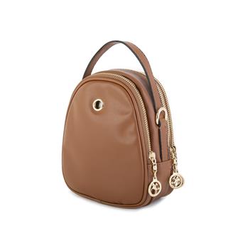 Nas Bag Mini  Kadın Çapraz Çanta Taba Nova