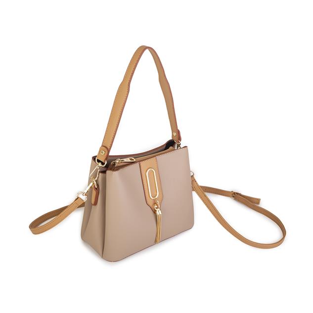 Nas Bag Kadın Çapraz Çanta ve Omuz Çantası Kum Camel Ela