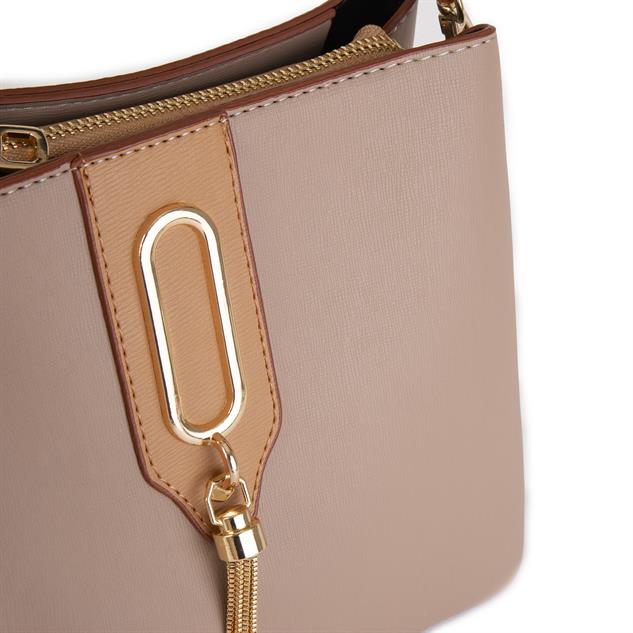Nas Bag Kadın Çapraz Çanta ve Omuz Çantası Kum Camel Ela