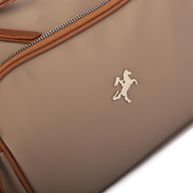 Nas Bag Kadın Çapraz Çanta Vizon Taba Buzzy ( 26x21x15 cm)
