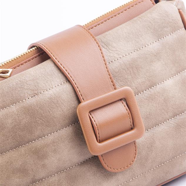 Nas Bag Kadın Çapraz Çanta Vizon Taba Raven 