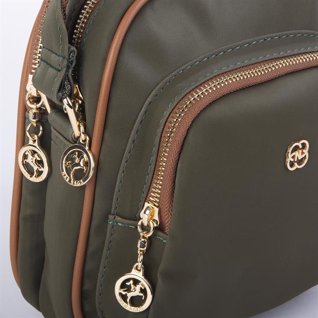 Nas Bag Kadın Çapraz Çanta Yeşil Taba Buzzy 