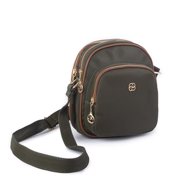 Nas Bag Kadın Çapraz Çanta Yeşil Taba Buzzy 