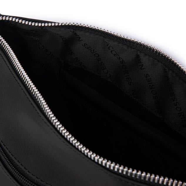 Nas Bag Kadın Çapraz Çok Gözlü Günlük Çanta Siyah  Buzzy ( 30x22 cm ebatlarındadır.)