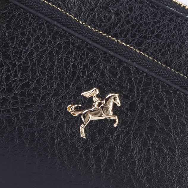 Nas Bag Kadın Çapraz ve Clutch Çanta Bilek ve Çapraz Askılı (24x15 cm) Siyah Victoria 