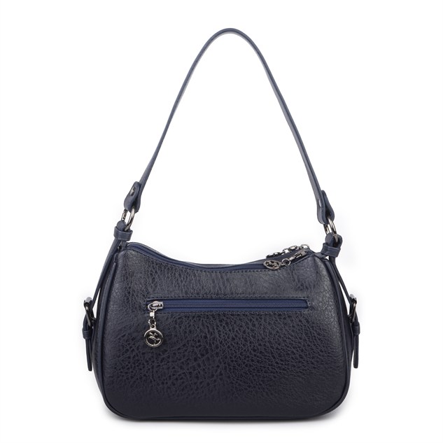 Nas Bag Kadın Çapraz ve Omuz Çanta  (27x19 cm) Lacivert Victoria 