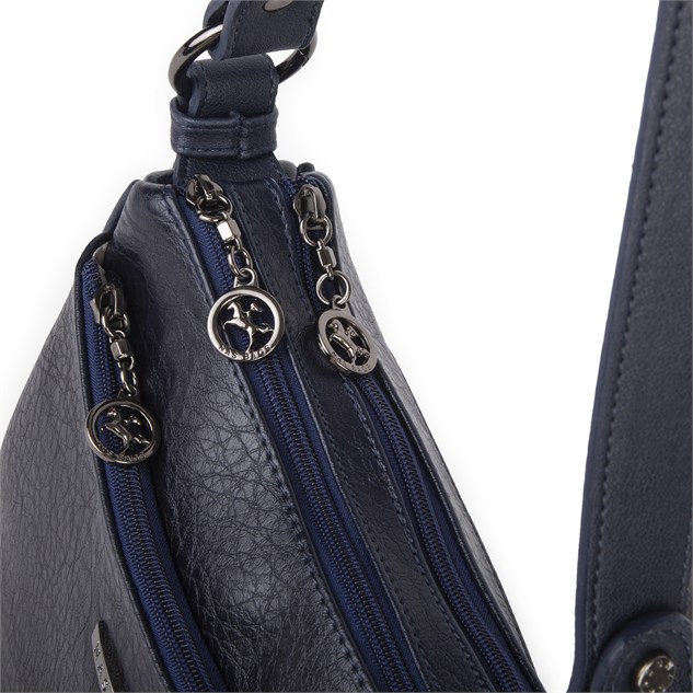 Nas Bag Kadın Çapraz ve Omuz Çanta  (27x19 cm) Lacivert Victoria 