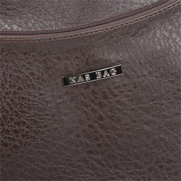 Nas Bag Kadın Çapraz ve Omuz Çanta  (27x19 cm) Kahverengi Victoria 