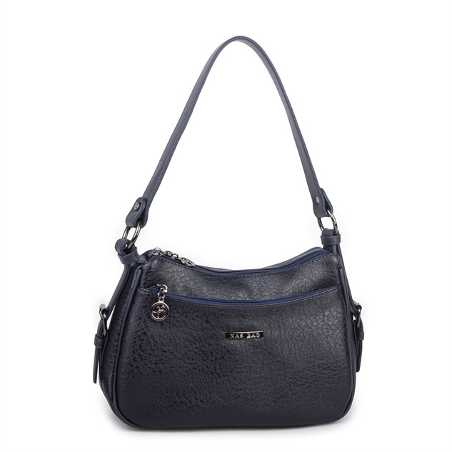 Nas Bag Kadın Çapraz ve Omuz Çanta  (27x19 cm) Lacivert Victoria 