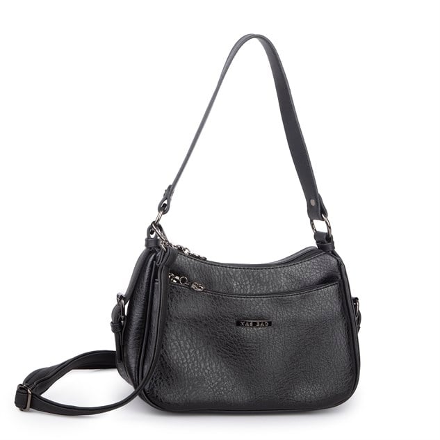 Nas Bag Kadın Çapraz ve Omuz Çanta  (27x19 cm) Siyah Victoria 