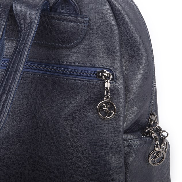 Nas Bag Kadın Çok Cepli Sırt Çantası (en :30cm x boy:34) Lacivert Victoria