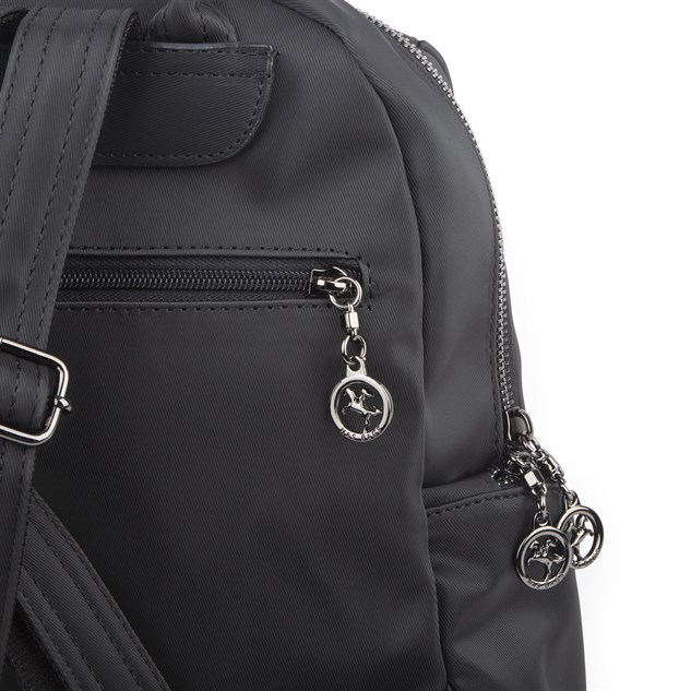 Nas Bag Kadın Çok Cepli Sırt Çantası (en :30cm x boy:34) Siyah Buzzy
